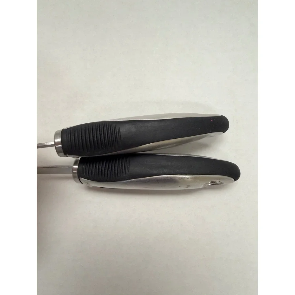 OXO Steel Stainless Pasta Server Slotted Spoon Set Ergonomic Handles PAT.D427044